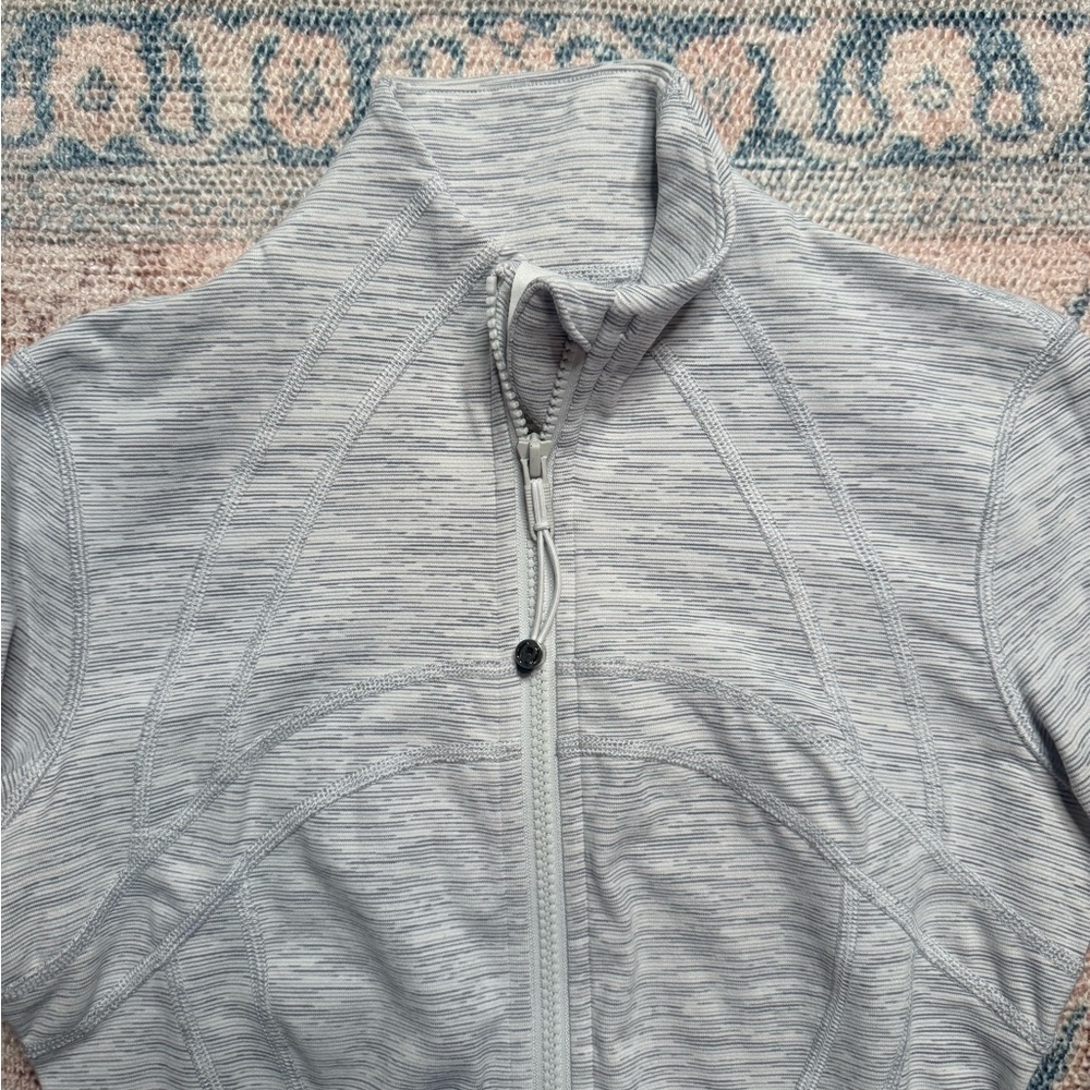 Lululemon Defined Jack Full Length/Zip Striped Gr… - image 2